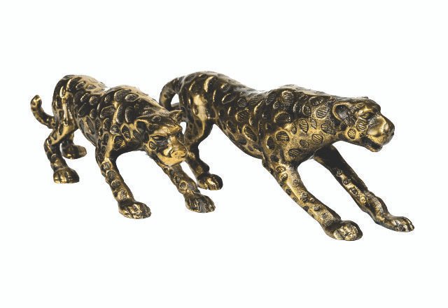 Brass Jaguar ( Set of 2 )