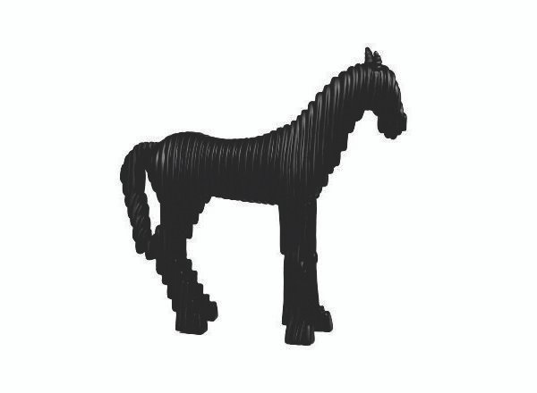 3D Illusion Horse (Black)