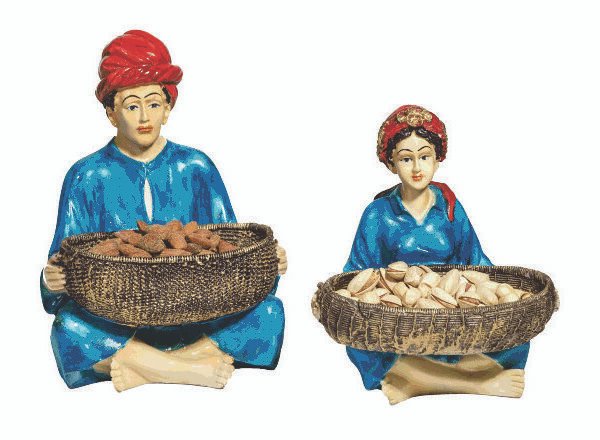 Rajasthani Couple Basket (Set of 2)
