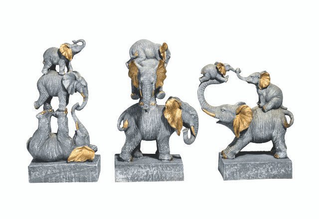 Dancing Elephants (Set of 3)
