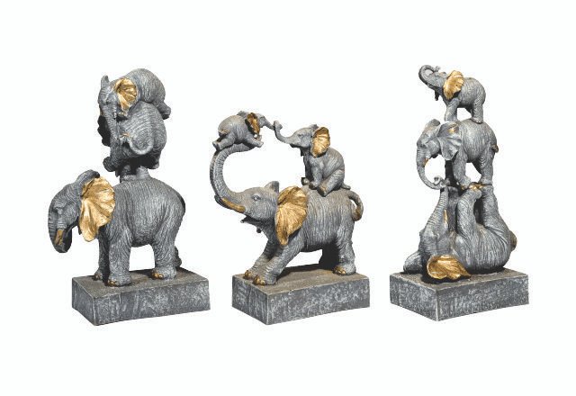 Second image of Dancing Elephants (Set of 3)